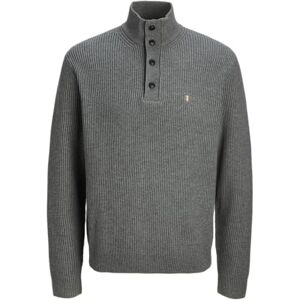 JACK & JONES Jprblurichard Knit High Neck, Medium grå melerad, XL JACK & JONES Jprblurichard Knit High Neck, Medium grå melerad, XL