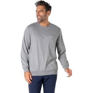 EMINENCE Lång pyjamas för män i ekologisk bomull 100% ekologisk bomull tröja långärmad T-shirt med O-hals + byxor med 2 fickor Oeko-TEX® Standard 100 etikett och GOTS-certifierad, Kina grå EMINENCE Lång pyjamas för män i ekologisk bomull 100% ekologisk bomull tröja långärmad T-shirt med O-hals + byxor med 2 fickor Oeko-TEX® Standard 100 etikett och GOTS-certifierad, Kina grå
