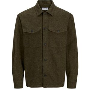 JACK & JONES Jjeperfect Melange Overshirt Ls Sn, Russin, M JACK & JONES Jjeperfect Melange Overshirt Ls Sn, Russin, M