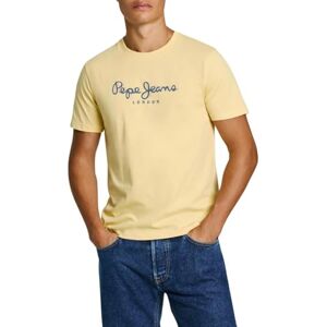 Pepe Jeans herr ABEL T-shirt, Gul (dimmig gul), S Pepe Jeans herr ABEL T-shirt, Gul (dimmig gul), S