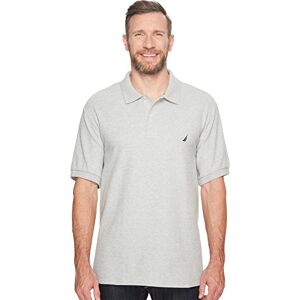 Nautica Herr stor kortärmad enfärgad poloskjorta, grå ljunga, 3XL Lång Nautica Herr stor kortärmad enfärgad poloskjorta, grå ljunga, 3XL Lång