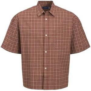JACK & JONES Joracapulco Check Shirt Ss, Arabian krydda, XL JACK & JONES Joracapulco Check Shirt Ss, Arabian krydda, XL