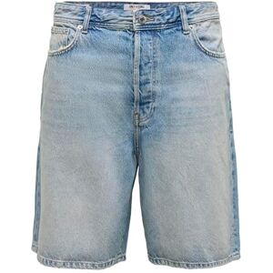 Only & Sons ONSFADE MBD 9085 AZG DNM shorts, Mellanblå denim, L Only & Sons ONSFADE MBD 9085 AZG DNM shorts, Mellanblå denim, L