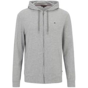Tommy Hilfiger Herr Fz Hoodie UM0UM03434, L/S sweatshirt, grå, S, Grå (ljusgrå ljung), S Tommy Hilfiger Herr Fz Hoodie UM0UM03434, L/S sweatshirt, grå, S, Grå (ljusgrå ljung), S
