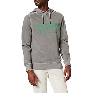 camel active herr sweatshirt med huva, GRÅ, S camel active herr sweatshirt med huva, GRÅ, S