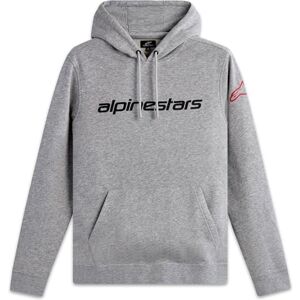 Alpinestars Linear Wordmark Hoodie V3 Sweatshirt Herr Huvtröja Heather Gray/Röd/Svart M, Heather-grå/röd/svart, M Alpinestars Linear Wordmark Hoodie V3 Sweatshirt Herr Huvtröja Heather Gray/Röd/Svart M, Heather-grå/röd/svart, M