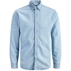 JACK & JONES Jjestanley Jjshirt at 021 Noos, Blå denim, XL JACK & JONES Jjestanley Jjshirt at 021 Noos, Blå denim, XL