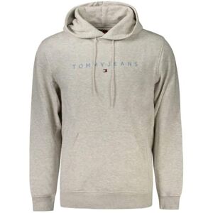 Tommy Jeans Herr TJM REG LINEAR LOGO HOODIE EXT DM0DM20746, grå, L, Grå (Lt Grey Htr Multi), L Tommy Jeans Herr TJM REG LINEAR LOGO HOODIE EXT DM0DM20746, grå, L, Grå (Lt Grey Htr Multi), L
