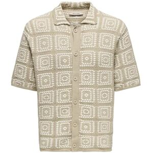 Only & Sons Onsbart Rlx 5 Ss Shirt Knit, Silverfoder, M Only & Sons Onsbart Rlx 5 Ss Shirt Knit, Silverfoder, M