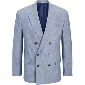 JACK & JONES Herr Jprriviera Linen Db Relaxed Fit Blazer, Nautisk blå, 48 JACK & JONES Herr Jprriviera Linen Db Relaxed Fit Blazer, Nautisk blå, 48