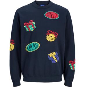JACK & JONES Jorholiday herrstickad rund hals, Sky Captain, XL, Sky Captain, XL JACK & JONES Jorholiday herrstickad rund hals, Sky Captain, XL, Sky Captain, XL