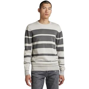 G-STAR RAW Mäns oregelbunden stickad tröja, flerfärgad (Oyster mushroom/granitränder C706-D863), L, Flerfärgad (Oyster Mushroom/Granite Stripe C706-d863), L G-STAR RAW Mäns oregelbunden stickad tröja, flerfärgad (Oyster mushroom/granitränder C706-D863), L, Flerfärgad (Oyster Mushroom/Granite Stripe C706-d863), L