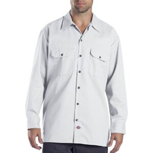 Dickies Långärmad arbetsskjorta för män, stor & lång knäppning skjorta, vit, X-Large hög, Vit, XL lång Dickies Långärmad arbetsskjorta för män, stor & lång knäppning skjorta, vit, X-Large hög, Vit, XL lång