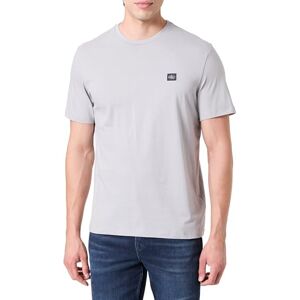 Calvin T-shirt för män, kortärmad badge jersey, klassisk bomull, grå (formell grå), M Calvin T-shirt för män, kortärmad badge jersey, klassisk bomull, grå (formell grå), M