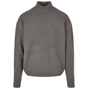 Urban Classics Herr oversized Roll tröja stickad tröja extra stor polotröja med mock hals, enkel tröja för höst och vinter, storlek S till 5XL, asfalt, S Urban Classics Herr oversized Roll tröja stickad tröja extra stor polotröja med mock hals, enkel tröja för höst och vinter, storlek S till 5XL, asfalt, S
