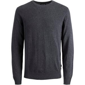 JACK & JONES tunn långärmad stickad tröja rund hals baströja tröja jJEEMIL, färger: mörkgrå, storlek tröja: XS, Mörkgrå melange, XS JACK & JONES tunn långärmad stickad tröja rund hals baströja tröja jJEEMIL, färger: mörkgrå, storlek tröja: XS, Mörkgrå melange, XS