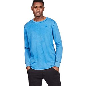 G-STAR RAW Herr Shelo Organic Cotton Långärmad Basic Logo T-shirt, Hudson blå, M G-STAR RAW Herr Shelo Organic Cotton Långärmad Basic Logo T-shirt, Hudson blå, M