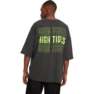 Trendyol Herr antracit-manlig överdimensionerad T-shirt, antracit, S Trendyol Herr antracit-manlig överdimensionerad T-shirt, antracit, S