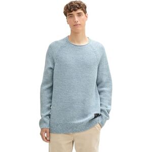 TOM TAILOR Denim herrtröja, 36872 – Mint White Structure Mix, L TOM TAILOR Denim herrtröja, 36872 – Mint White Structure Mix, L