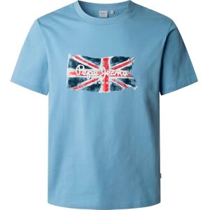 Pepe Jeans herr CLAG T-Shirt, blå (SOHO blå), S, Blå (soho blå), S Pepe Jeans herr CLAG T-Shirt, blå (SOHO blå), S, Blå (soho blå), S