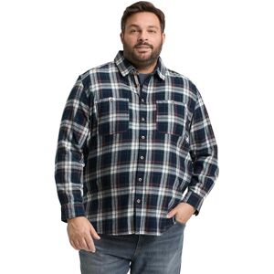 TOM TAILOR Plussize herrskjorta, 38516 – marinblå flerfärgad kontroll, 5XL plus size TOM TAILOR Plussize herrskjorta, 38516 – marinblå flerfärgad kontroll, 5XL plus size