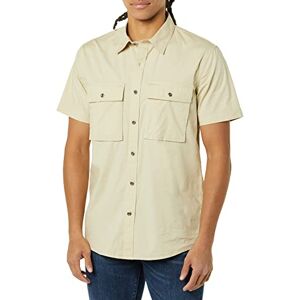 Amazon Essentials mäns standard-fit kortärmad tvåficksbruksskjorta (tidigare Goodthreads), ljus kaki brun, XX-Large Amazon Essentials mäns standard-fit kortärmad tvåficksbruksskjorta (tidigare Goodthreads), ljus kaki brun, XX-Large