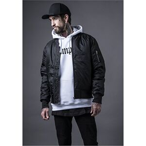 Urban Classics Basic Bomberjacka för män, finns i många olika färger, storlekar S till 5XL, svart, S Urban Classics Basic Bomberjacka för män, finns i många olika färger, storlekar S till 5XL, svart, S