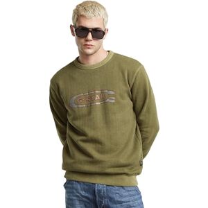 G-STAR RAW Destroyed g logo tvättad tröja, Grön (Shadow Olive Gd D25101-d688-d033), XS G-STAR RAW Destroyed g logo tvättad tröja, Grön (Shadow Olive Gd D25101-d688-d033), XS