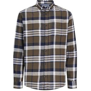 JACK & JONES rutig skjorta för män, smal passform, rutig skjorta, Kanterna, XS JACK & JONES rutig skjorta för män, smal passform, rutig skjorta, Kanterna, XS