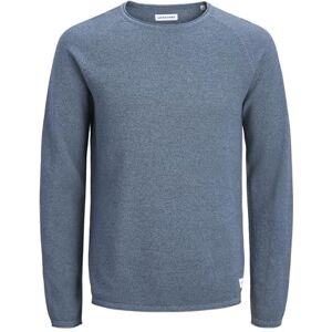JACK & JONES Jjehill Knit Crew Neck Noos Pls – plus size, Blå Mirage, 6XL JACK & JONES Jjehill Knit Crew Neck Noos Pls – plus size, Blå Mirage, 6XL