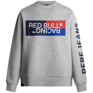 Red Bull Racing X Pepe Jeans herr RBR färg block grafisk crew tröja, grå (MARL Gray), M, Grå (Marl grå), M Red Bull Racing X Pepe Jeans herr RBR färg block grafisk crew tröja, grå (MARL Gray), M, Grå (Marl grå), M
