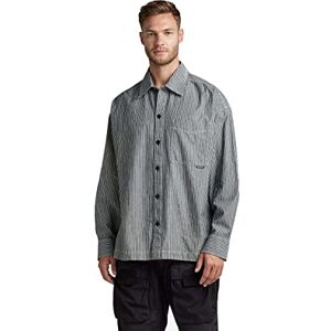 G-STAR RAW Herr boxy Fit långärmad skjorta, flerfärgad (spetsig däckrandig D322-D850), M, Flerfärgad (nötad Deck Stripe D322-d850), M G-STAR RAW Herr boxy Fit långärmad skjorta, flerfärgad (spetsig däckrandig D322-D850), M, Flerfärgad (nötad Deck Stripe D322-d850), M