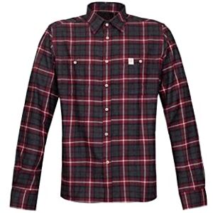 Rock Experience REMS00201 RE.CANAZEI Man T-Shirt Unisex Vuxen Check Pomegranate+Ebony M, Check Pomegranate + Ebony, M Rock Experience REMS00201 RE.CANAZEI Man T-Shirt Unisex Vuxen Check Pomegranate+Ebony M, Check Pomegranate + Ebony, M