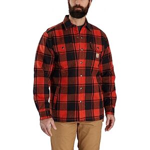 Carhartt Flannel Relaxed Fit Sherpa-fodrad skjorta, röd, S Carhartt Flannel Relaxed Fit Sherpa-fodrad skjorta, röd, S