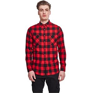 Urban Classics herr Skjorta Rutig flanellskjorta, Blk/röd, L Urban Classics herr Skjorta Rutig flanellskjorta, Blk/röd, L