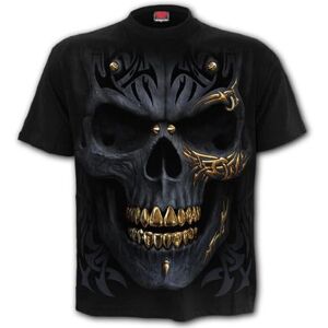 Spiral svart guld män t-shirt svart everyday goth, gotisk, skräck, rockwear, svart, 3XL Spiral svart guld män t-shirt svart everyday goth, gotisk, skräck, rockwear, svart, 3XL