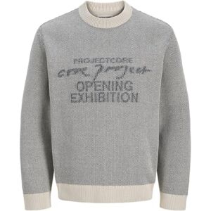 JACK & JONES Jcoscope, stickad jacquard, crew neck, Regnig dag, S JACK & JONES Jcoscope, stickad jacquard, crew neck, Regnig dag, S