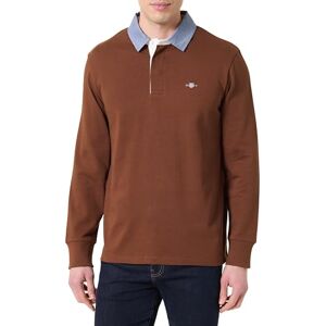 GANT REG Chambray Heavy Rugger, Mahogny brun, M GANT REG Chambray Heavy Rugger, Mahogny brun, M
