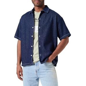 JACK & JONES JJIPALMA JJRESORT skjorta S/S WI 871, Blå denim, XL JACK & JONES JJIPALMA JJRESORT skjorta S/S WI 871, Blå denim, XL