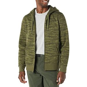 Amazon Essentials Men's Fleecetröja med hel dragkedja (finns i Big & Tall), Grön Abstrakt kamouflage, M Amazon Essentials Men's Fleecetröja med hel dragkedja (finns i Big & Tall), Grön Abstrakt kamouflage, M