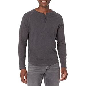 Amazon Essentials Men's Långärmad Henley-skjorta med smal passform, Kolsvart ljung, L Amazon Essentials Men's Långärmad Henley-skjorta med smal passform, Kolsvart ljung, L