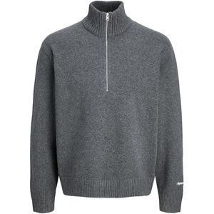JACK & JONES Jornorrebro stickad halv dragkedja pls – plus size, Mörkgrå melange, 5XL JACK & JONES Jornorrebro stickad halv dragkedja pls – plus size, Mörkgrå melange, 5XL