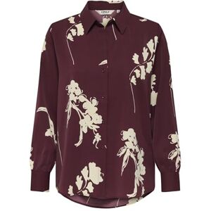 ONLY Onlvilda Life Ls Shirt WVN, tawny port, S ONLY Onlvilda Life Ls Shirt WVN, tawny port, S