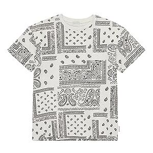 TOM TAILOR pojkar paisley T-shirt, 32476-off white grey paisley-design, 152 cm TOM TAILOR pojkar paisley T-shirt, 32476-off white grey paisley-design, 152 cm