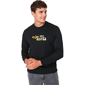 Trendyol MAN Sweatshirt Svart Normal L Svart, Svart, L Trendyol MAN Sweatshirt Svart Normal L Svart, Svart, L