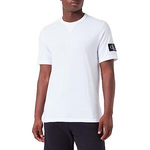 Calvin jeans herr emblem vanlig t-shirt S/S stickade toppar, Vitt, S Calvin jeans herr emblem vanlig t-shirt S/S stickade toppar, Vitt, S