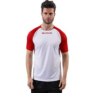 Givova Cape Shirt, Vit/Röd, S Givova Cape Shirt, Vit/Röd, S