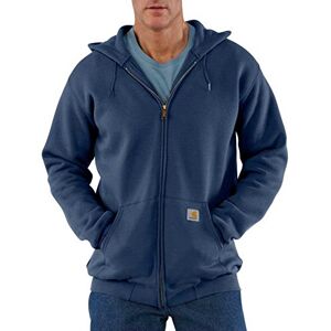 Carhartt Herr lös passform medelvikt hel dragkedja sweatshirt, Ny marinblå, XS Carhartt Herr lös passform medelvikt hel dragkedja sweatshirt, Ny marinblå, XS