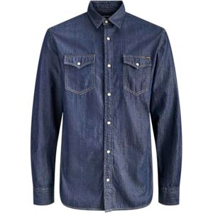 JACK & JONES Jjesheridan Shirt L/S Noos, Mörk denim, L JACK & JONES Jjesheridan Shirt L/S Noos, Mörk denim, L