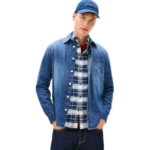 Tommy Jeans TJM Regular Fit Shirt Ext Dm0dm22303 skjorta L/S, denim (mörk denim), L herr, Denim (mörk denim), L Tommy Jeans TJM Regular Fit Shirt Ext Dm0dm22303 skjorta L/S, denim (mörk denim), L herr, Denim (mörk denim), L